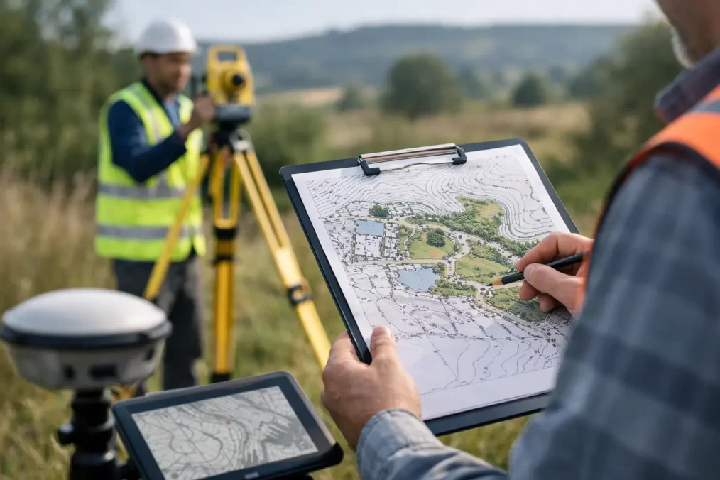 What a Detail and Contour Survey Shows