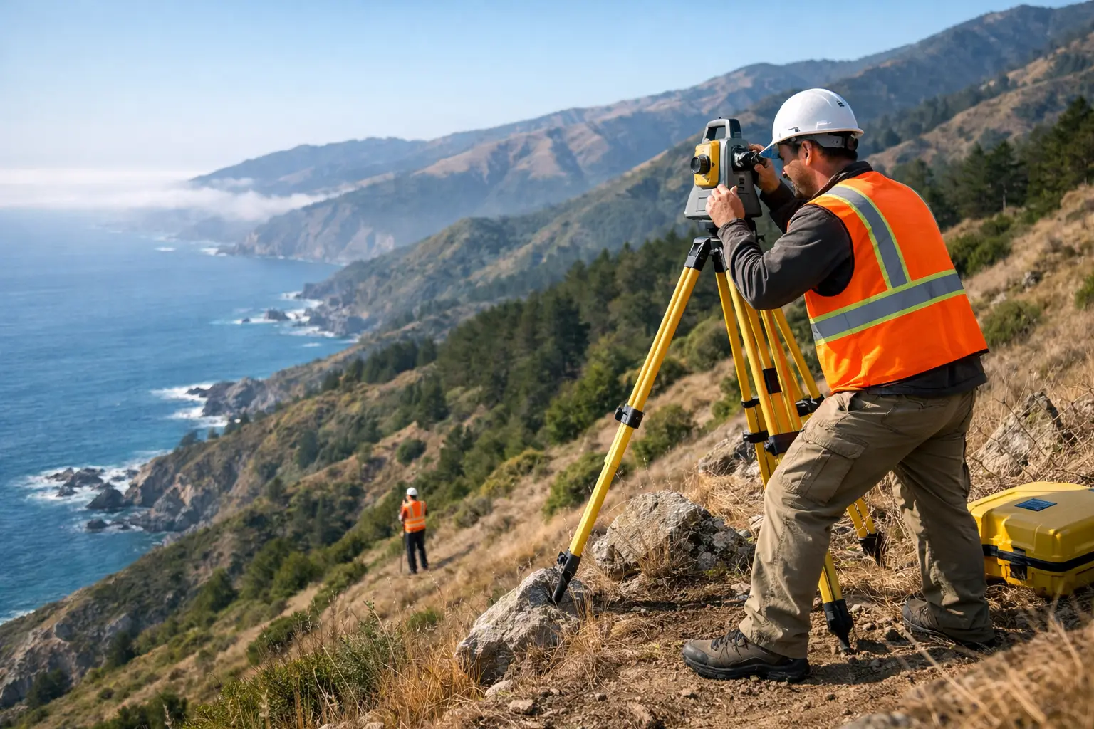 Surveying Steep Central Coast Sites Properly