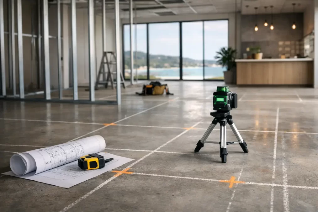 Terrigal Commercial Fitout Set-Out Example