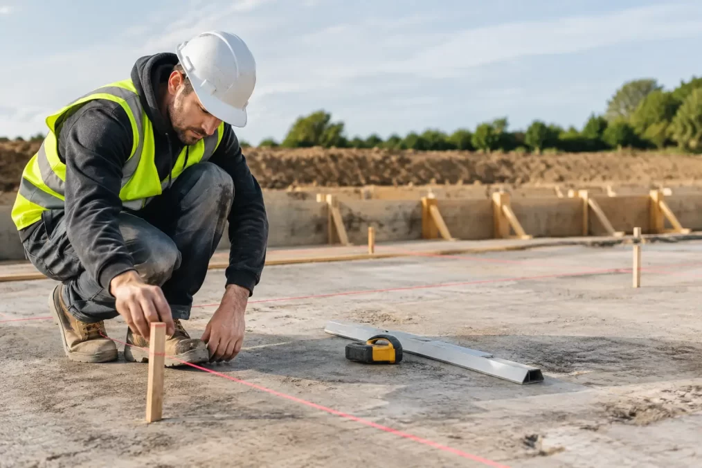 How to Organise Set-Out Before a Concrete Slab