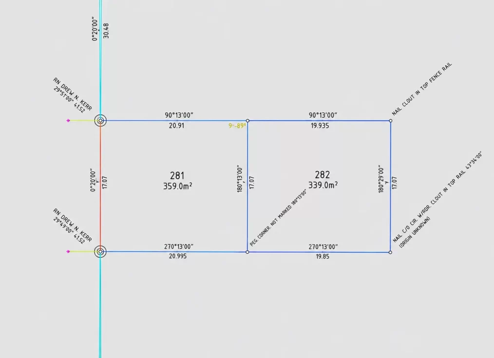 Survey Plan Digitisation in LandXML Format